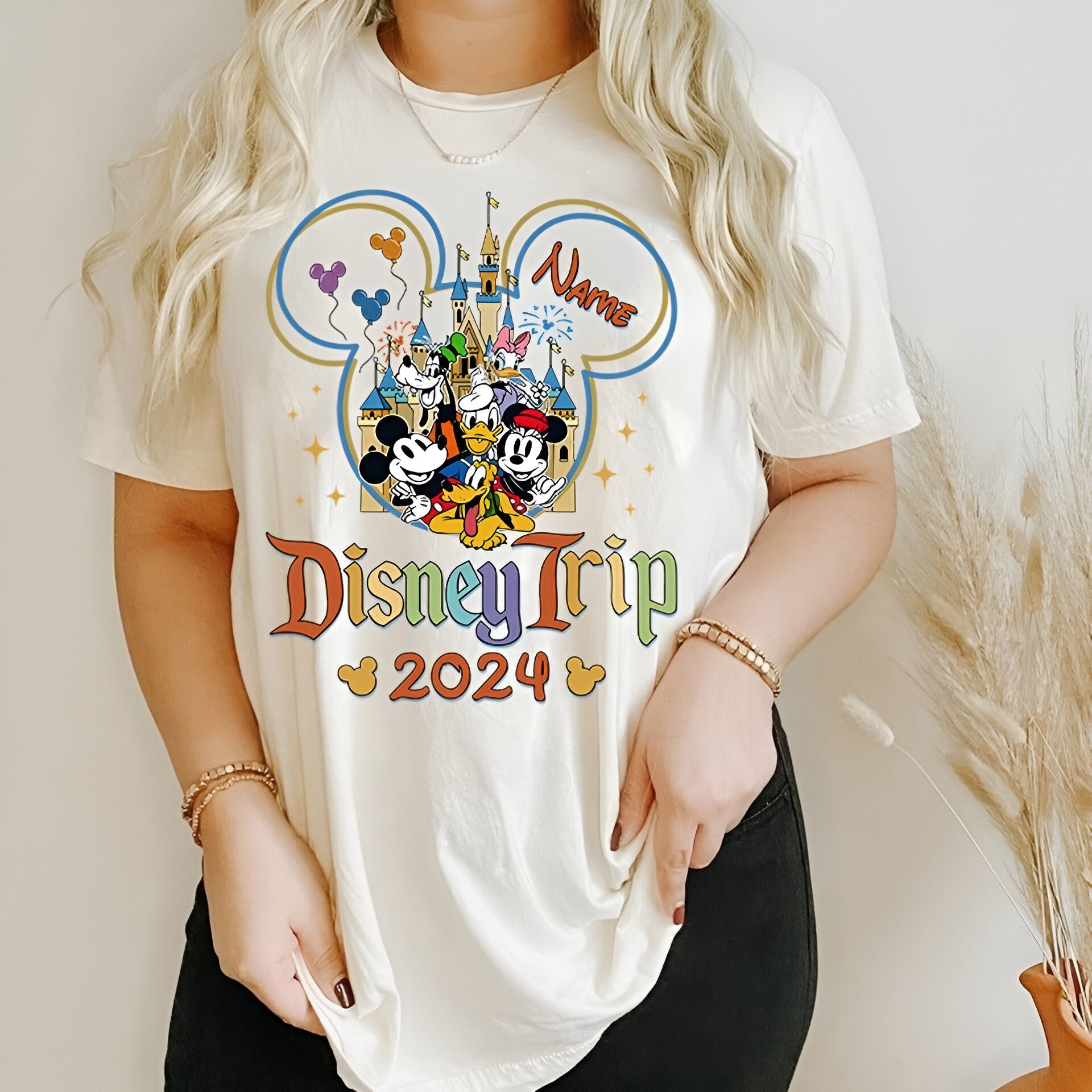 Custom 2024 Disney Family Vacation Shirts, Disney Castle 2024 Shirts DH2207 05