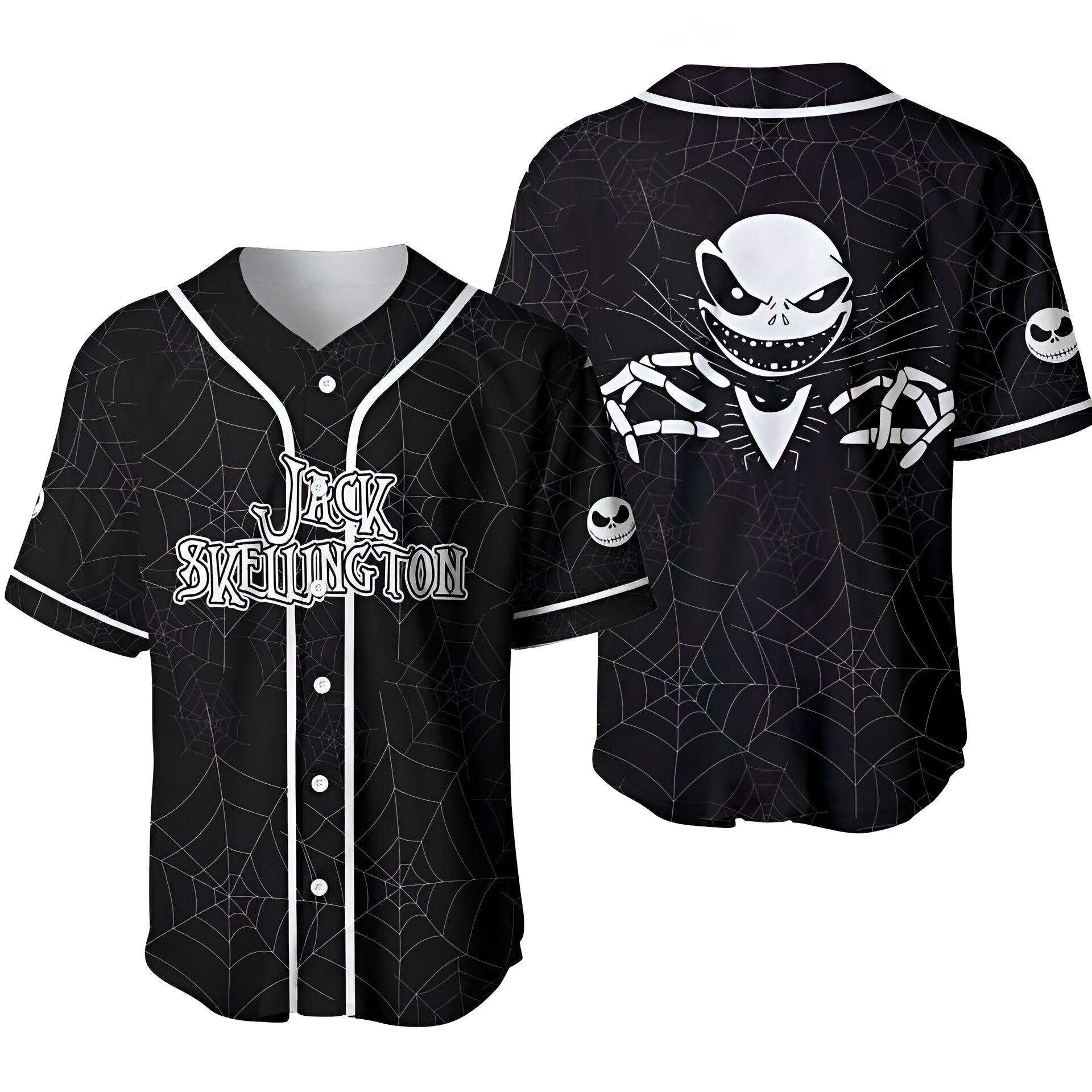 Jack Skellington Jersey, Skellington Halloween Jersey Shirts JS2307 06