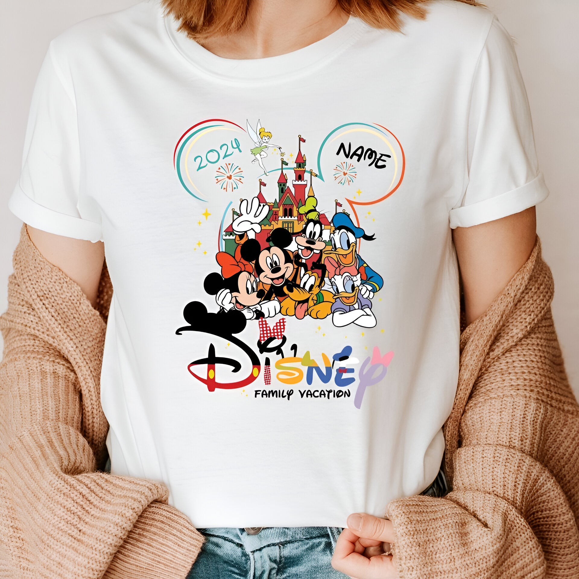 Custom 2024 Disney Family Vacation Shirts, Disney Castle 2024 Shirts DH1807 01