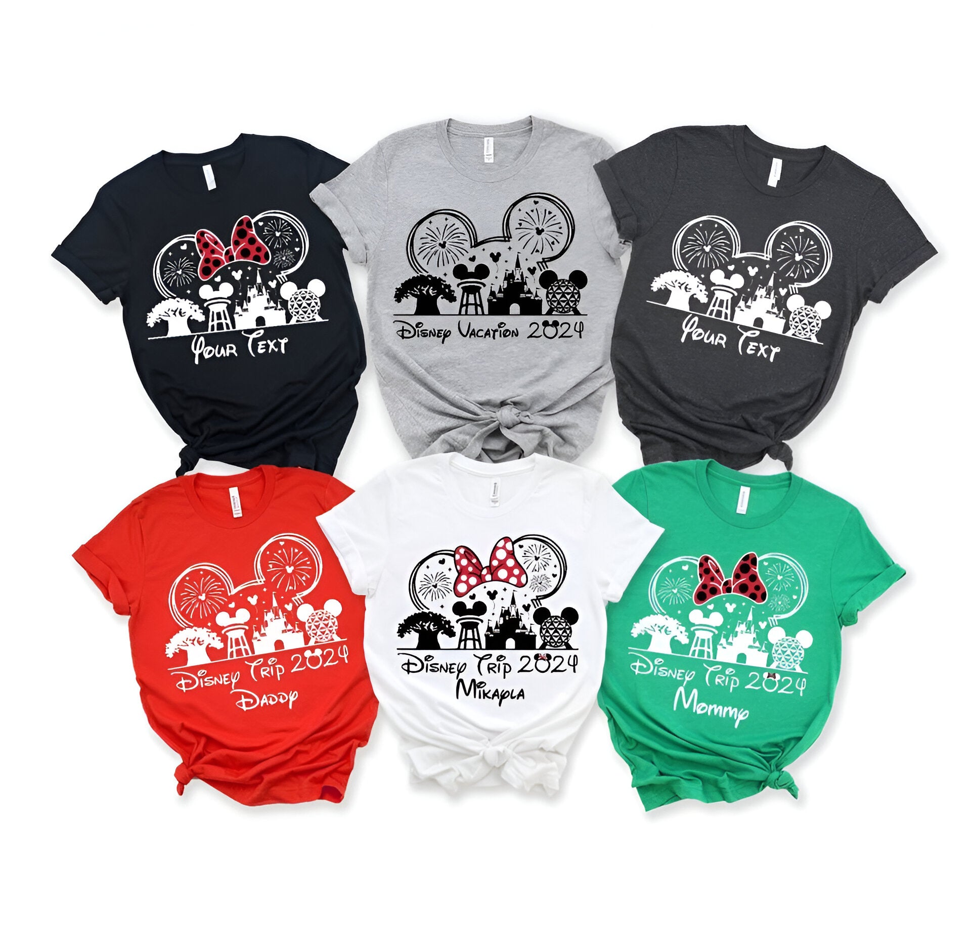 Custom 2024 Disney Family Vacation Shirts, Disney Castle 2024 Shirts DH1807 05