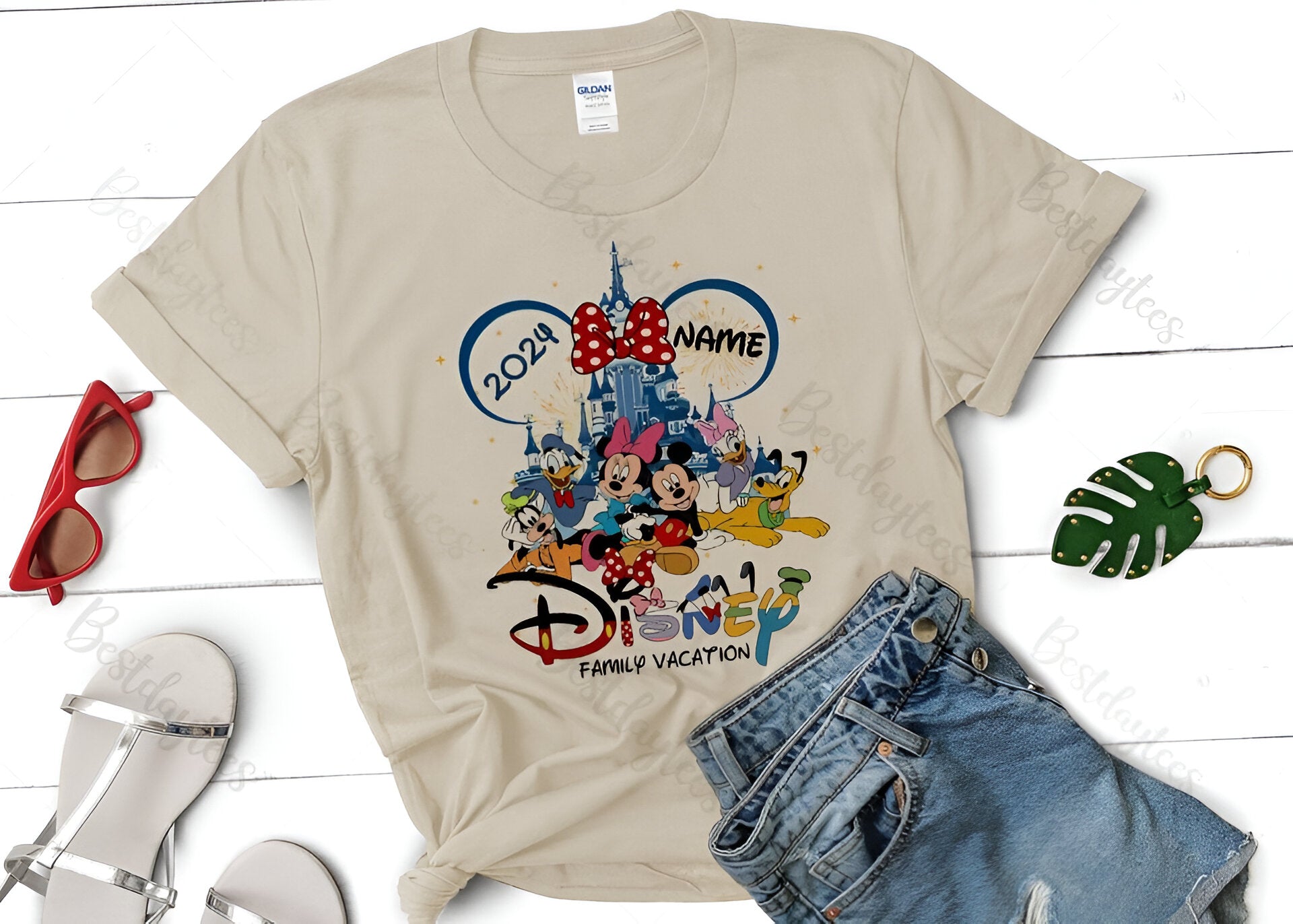 Custom 2024 Disney Family Vacation Shirts, Disney Castle 2024 Shirts DH2007 04