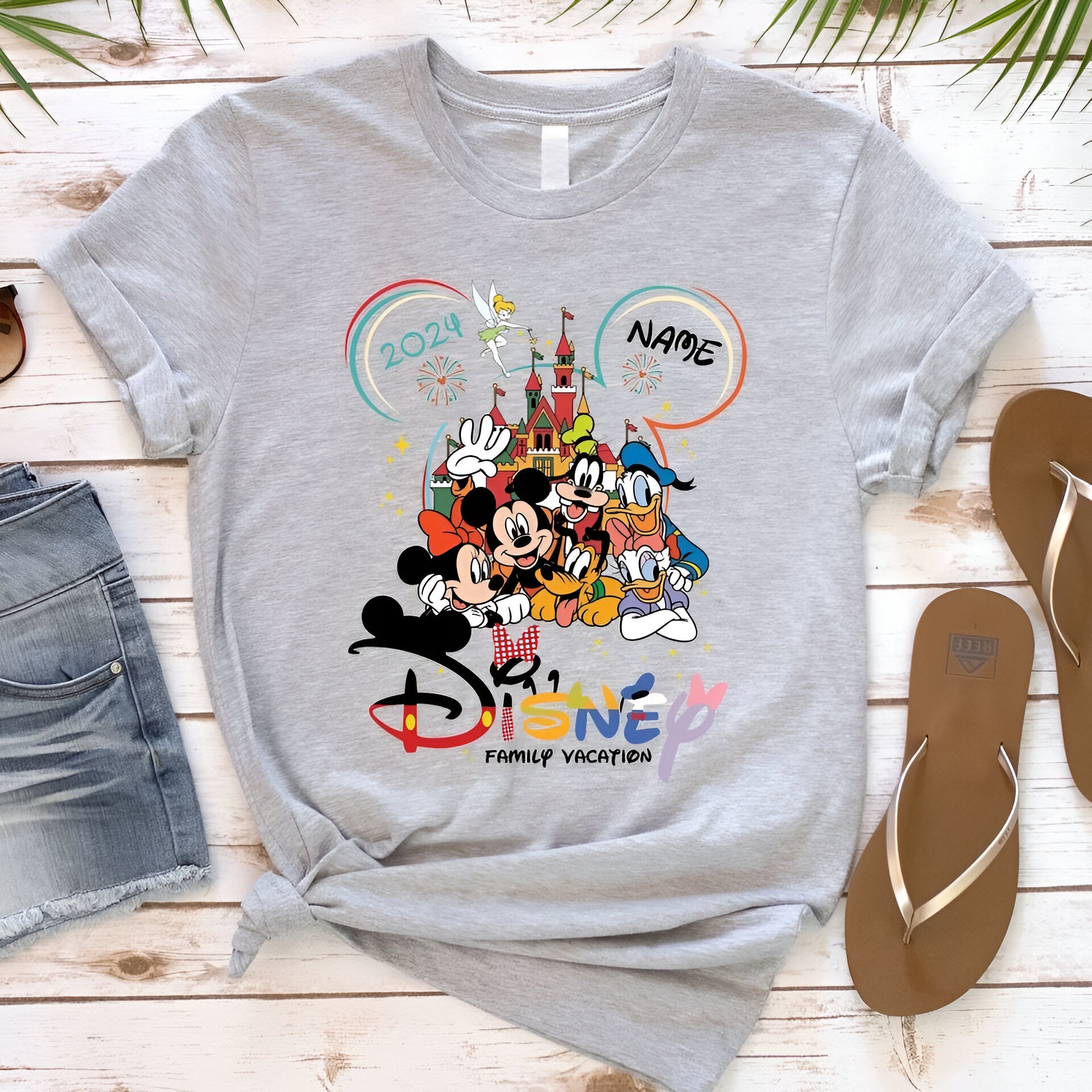 Custom 2024 Disney Family Vacation Shirts, Disney Castle 2024 Shirts DH1807 01