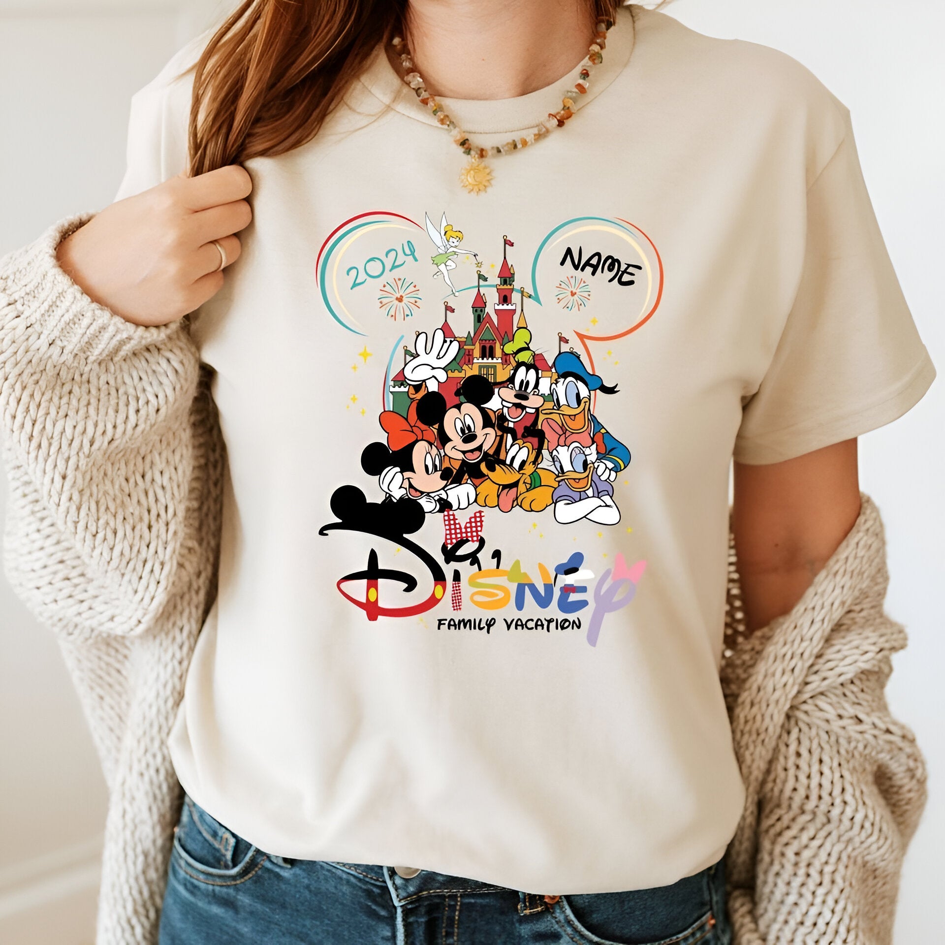 Custom 2024 Disney Family Vacation Shirts, Disney Castle 2024 Shirts DH1807 01