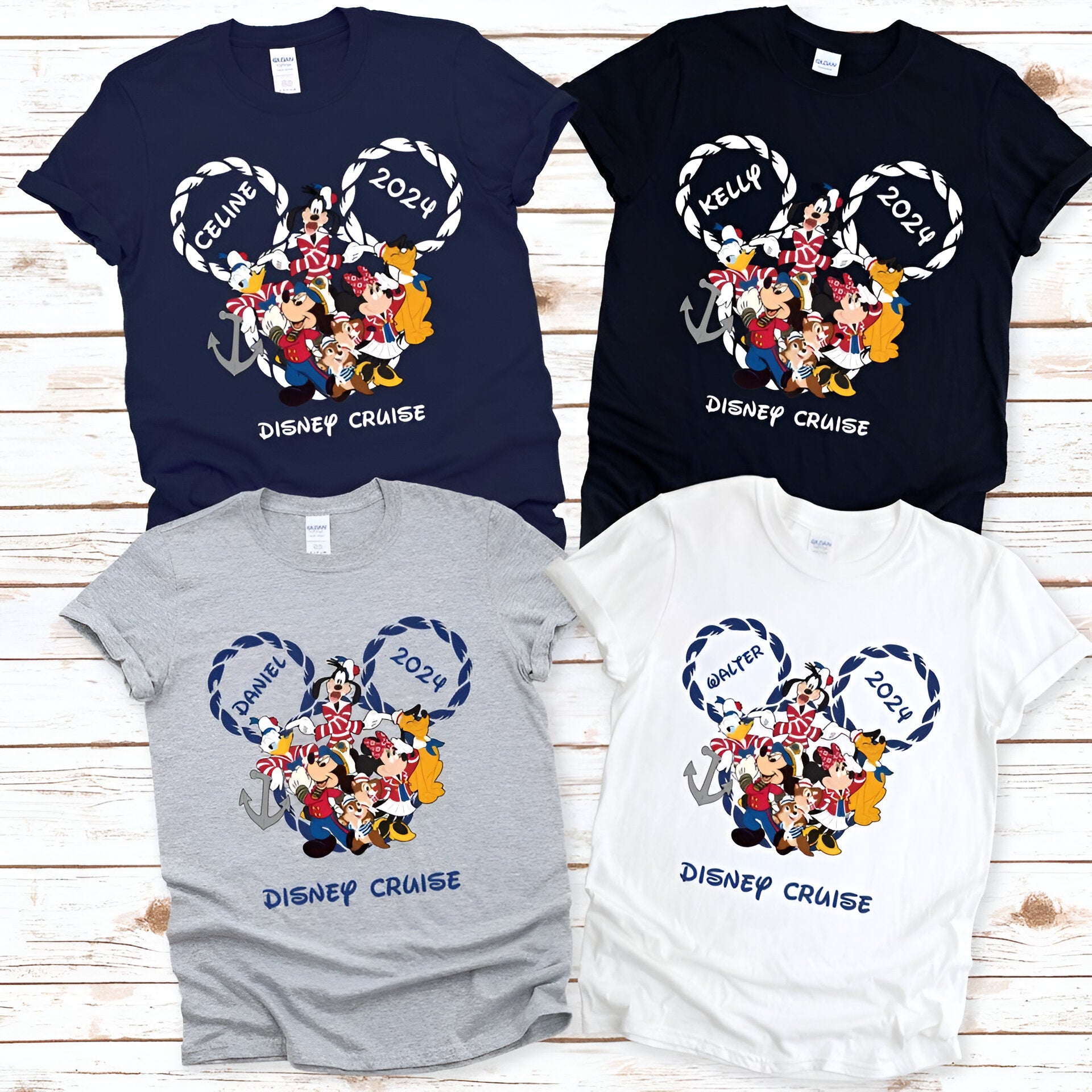 Custom 2024 Disney Family Vacation Shirts, Disney Castle 2024 Shirts DH2007 05