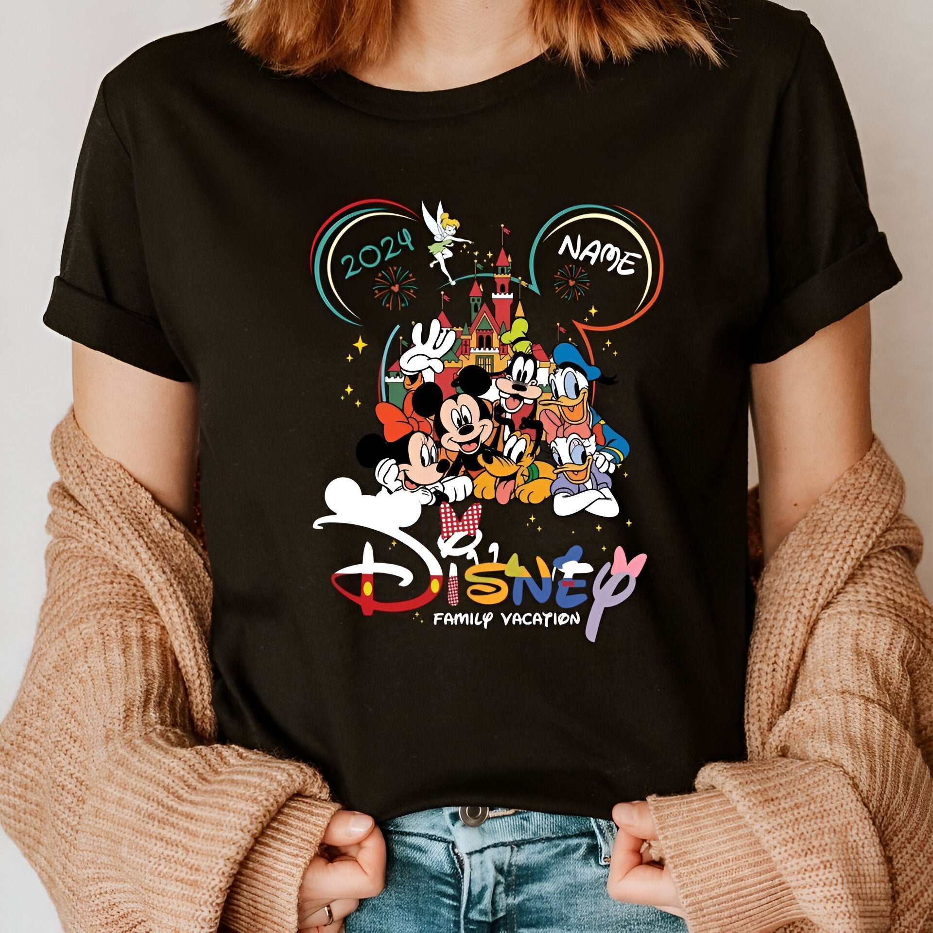 Custom 2024 Disney Family Vacation Shirts, Disney Castle 2024 Shirts DH1807 01