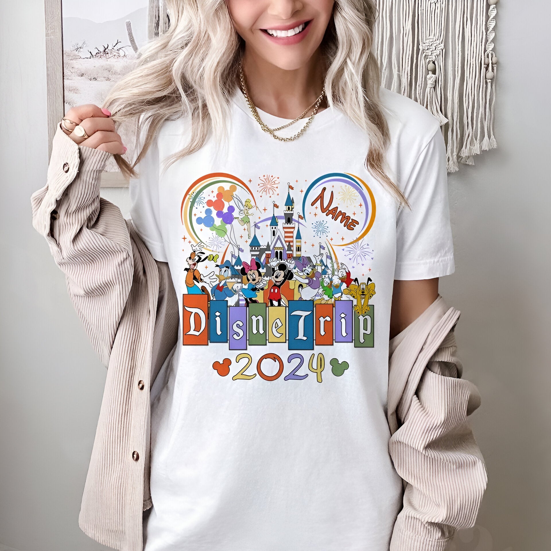 Custom 2024 Disney Family Vacation Shirts, Disney Castle 2024 Shirts DH2207 06