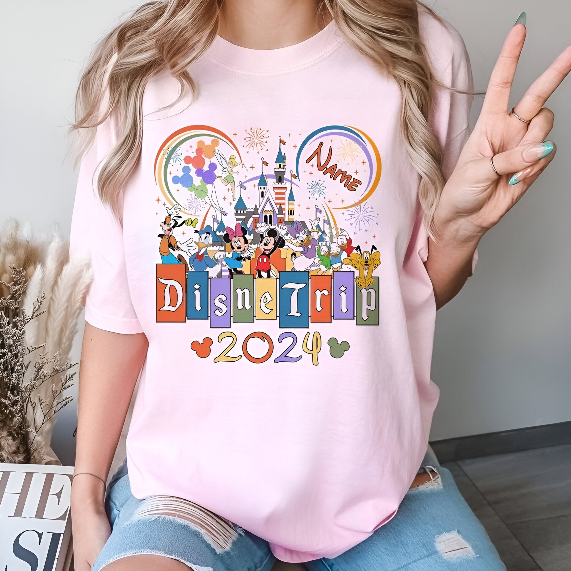 Custom 2024 Disney Family Vacation Shirts, Disney Castle 2024 Shirts DH2207 06