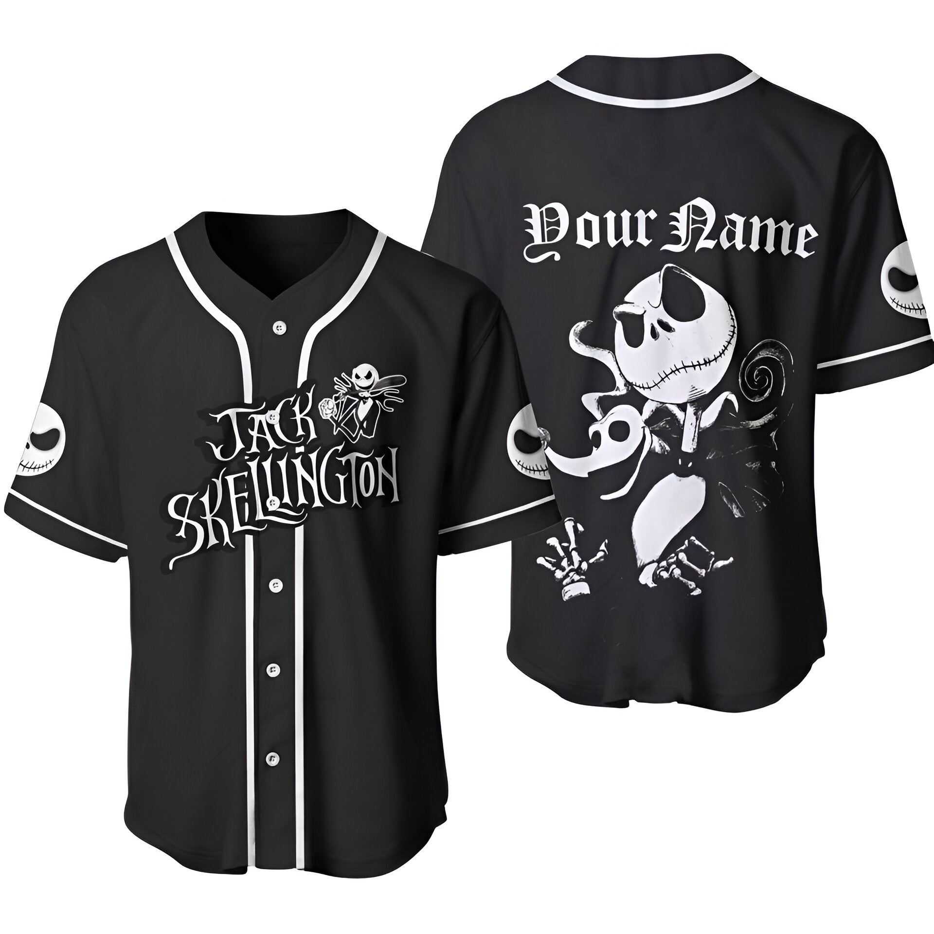 Jack Skellington Jersey, Skellington Halloween Jersey Shirts JS2307 06