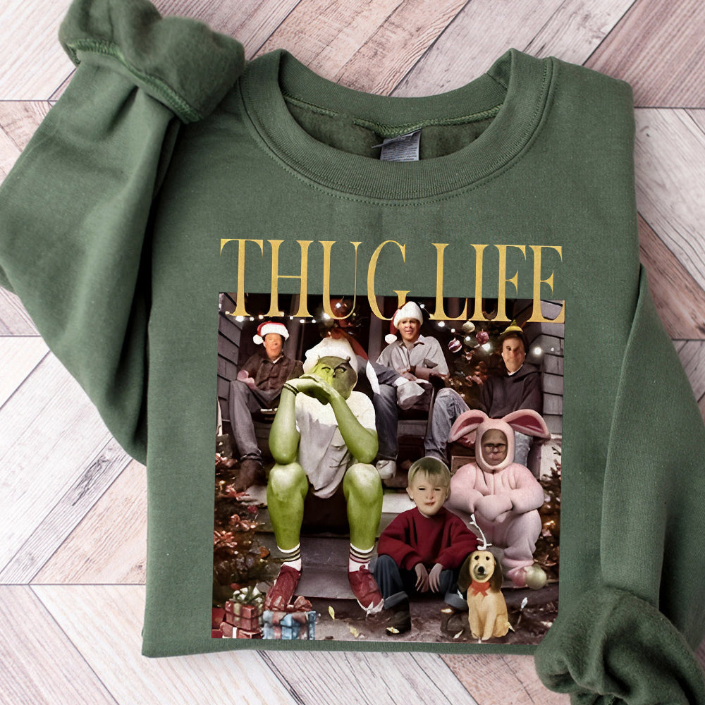 Thug Life Christmas Png, Thug Life Grinchy Png, Christmas Movie Png, Christmas Friends Png, Thug Life Christmas Png T5 NAA