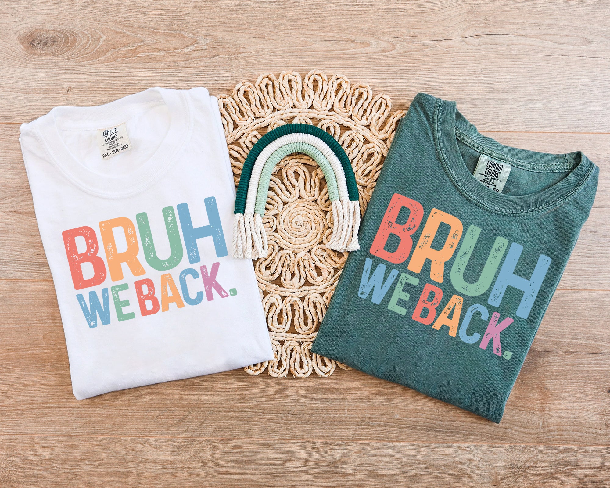 Bruh We Back T-shirt - Retro Style Funny Graphic Tee - Back To School Shirt, Unisex Casual Top -Gift for Hipsters, Trendy and Cool Apparel  TD0809 08