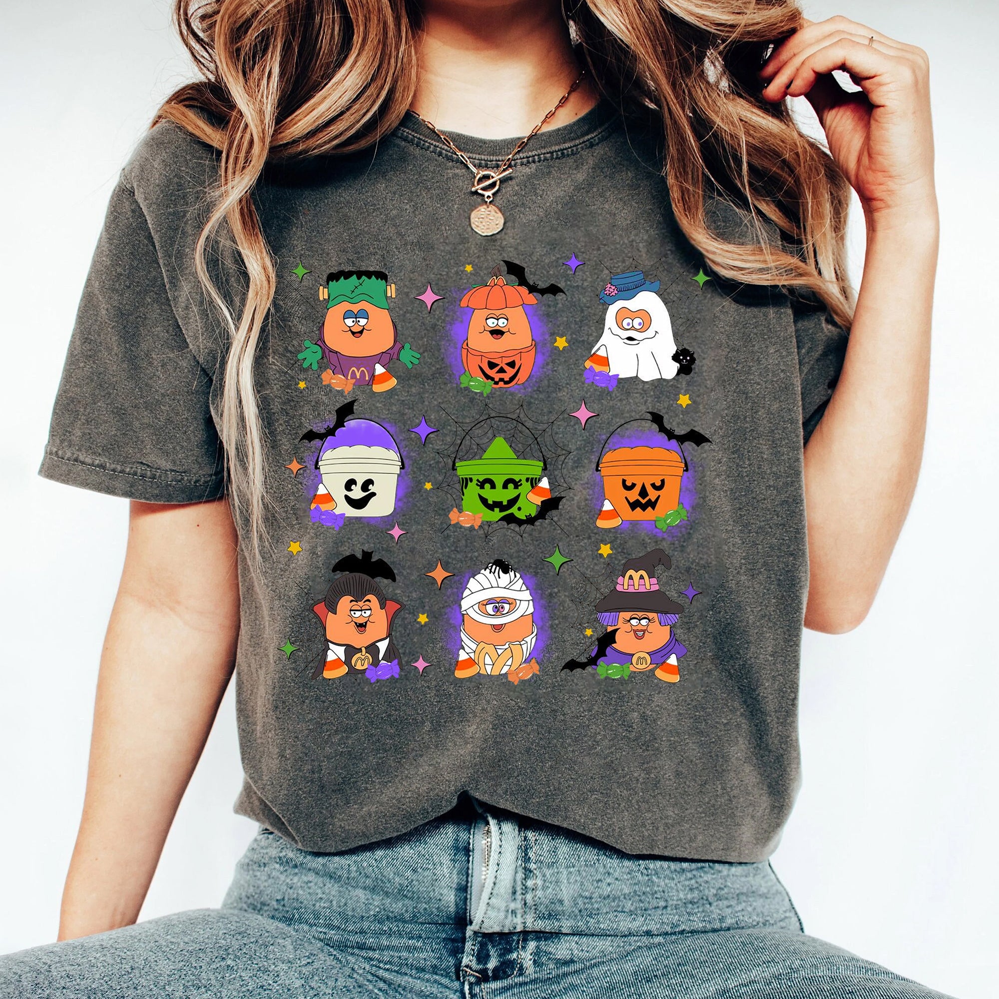 Spooky Nuggets Meal Bucket Shirt, Halloween Chicken Nuggets, Funny Halloween T-Shirt, Trendy Halloween, Spooky Season 2 DDD