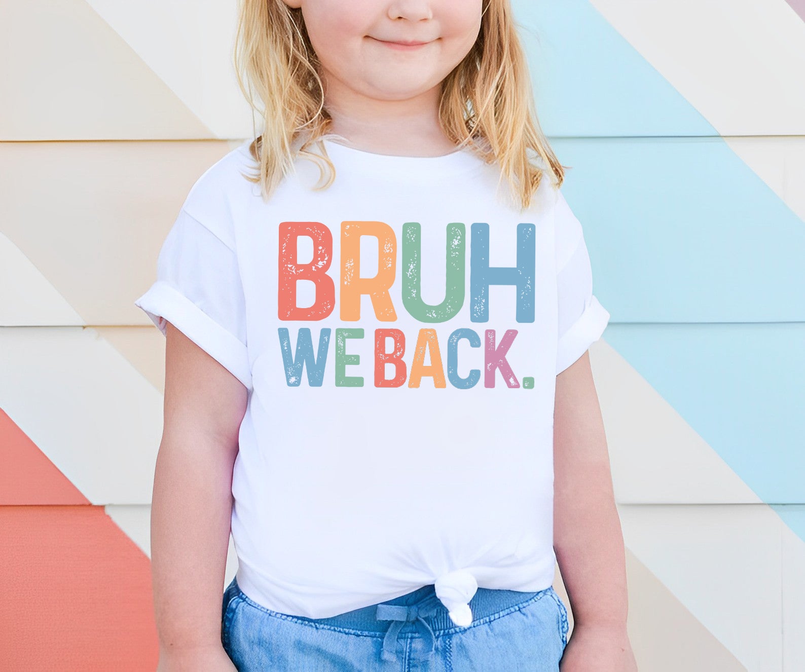 Bruh We Back T-shirt - Retro Style Funny Graphic Tee - Back To School Shirt, Unisex Casual Top -Gift for Hipsters, Trendy and Cool Apparel  TD0809 08