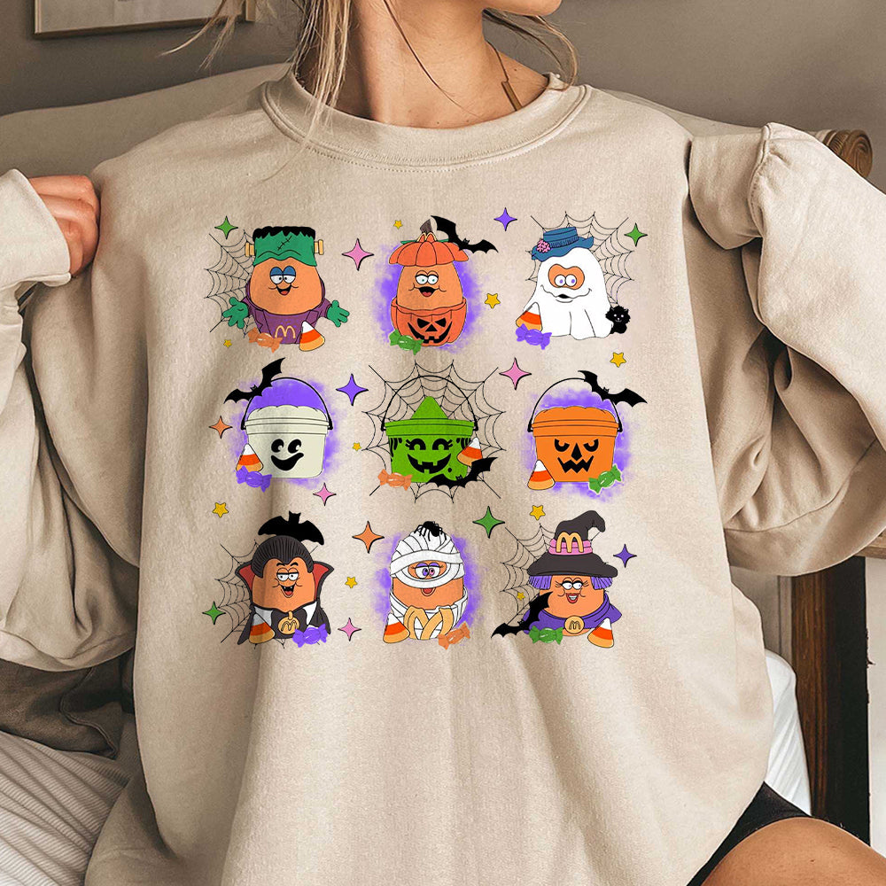 Spooky Nuggets Meal Bucket Shirt, Halloween Chicken Nuggets, Funny Halloween T-Shirt, Trendy Halloween, Spooky Season 2 DDD