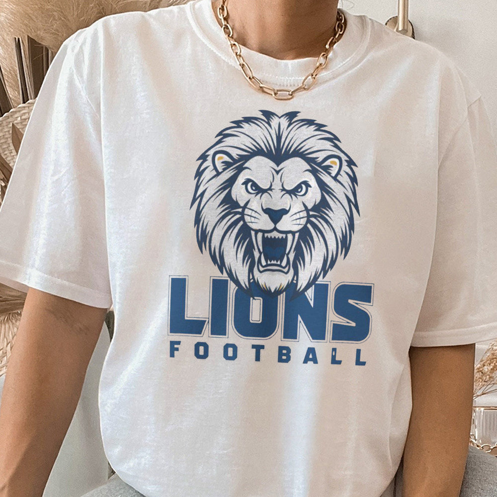 Lions Football Sweatshirt Lions Crewneck Detroit Football Sweater Lions football gift for dad Lions gift for him football gift detroit EEE