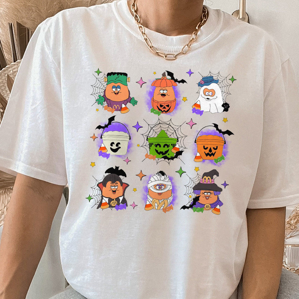 Spooky Nuggets Meal Bucket Shirt, Halloween Chicken Nuggets, Funny Halloween T-Shirt, Trendy Halloween, Spooky Season 2 DDD