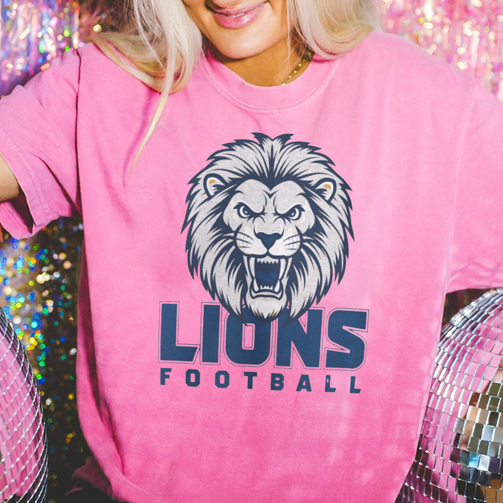 Lions Football Sweatshirt Lions Crewneck Detroit Football Sweater Lions football gift for dad Lions gift for him football gift detroit EEE