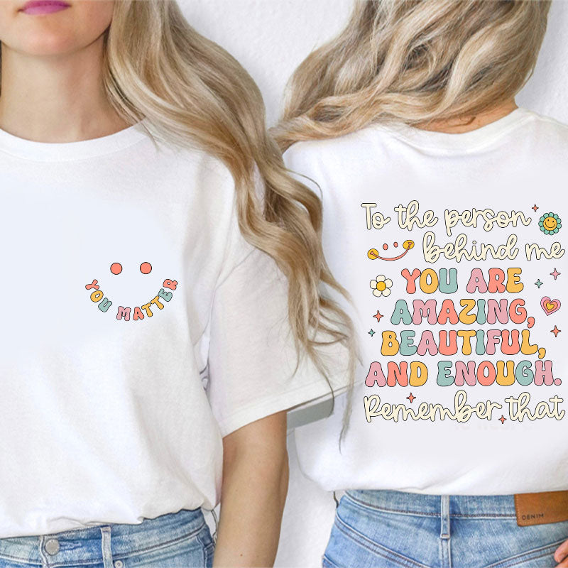 Personalized Teacher's Name Walkie Calls Are My Cardio Teacher Two Sided T-Shirt 2MAT68