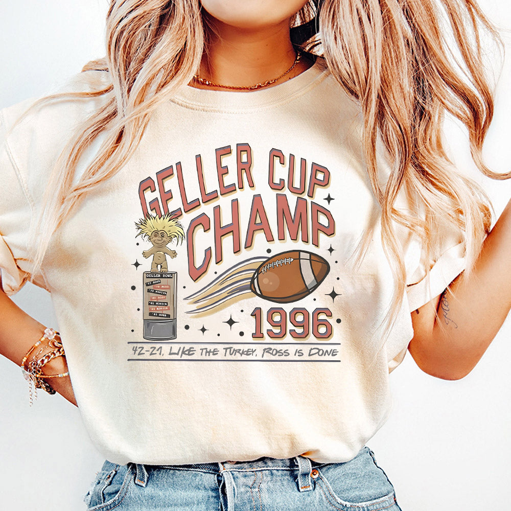 Geller Bowl Champ Friendsgiving Png Gift For Thanksgiving, The One With The Turkey Png, Geller Cup Champ Friendsgiving Turkeybowl Png S7 OO