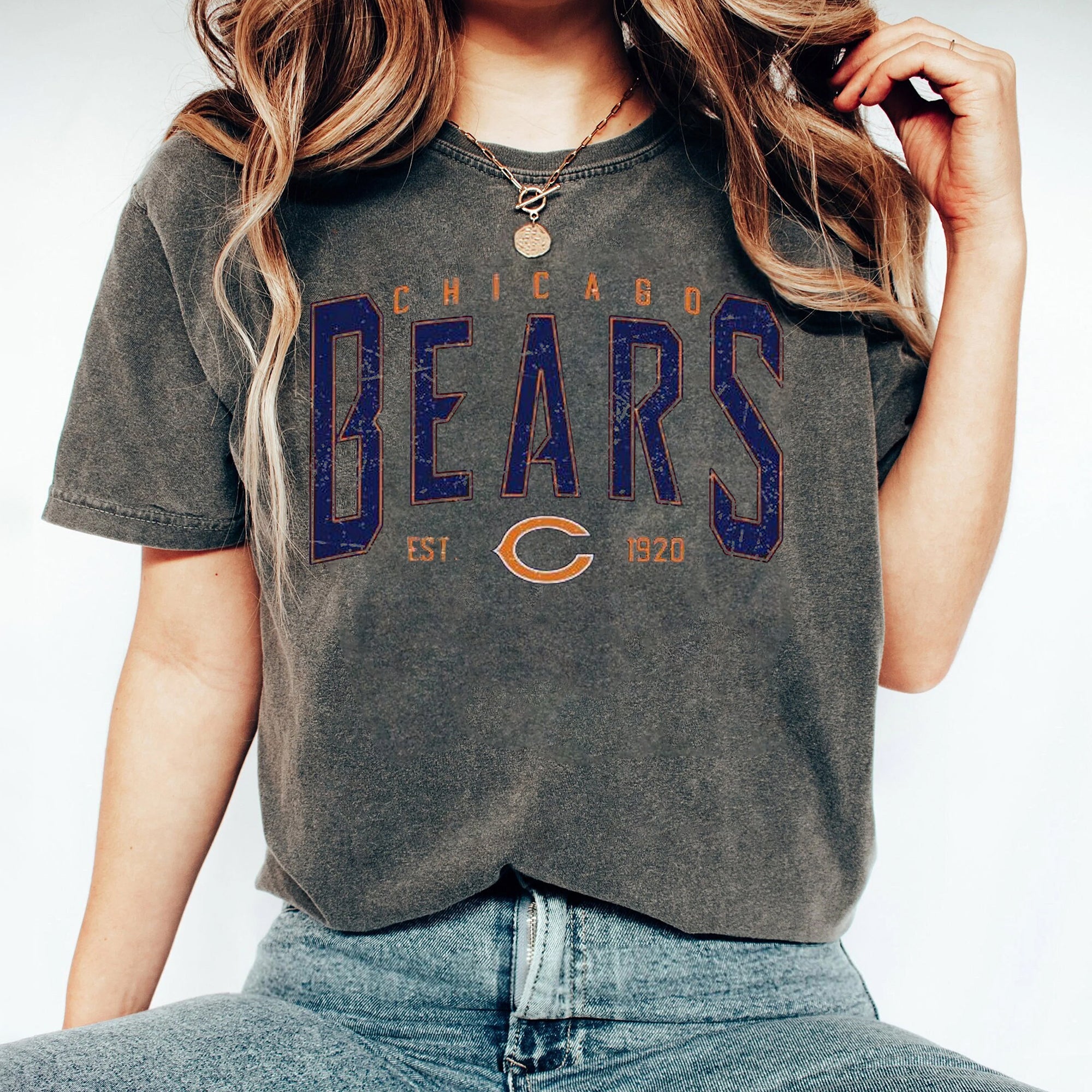 Vintage Chicago Bears shirt, Bears sweatshirt, Chicago Football Fan shirt, Bears tee, Bears t-shirt, Game Day apparel CCC