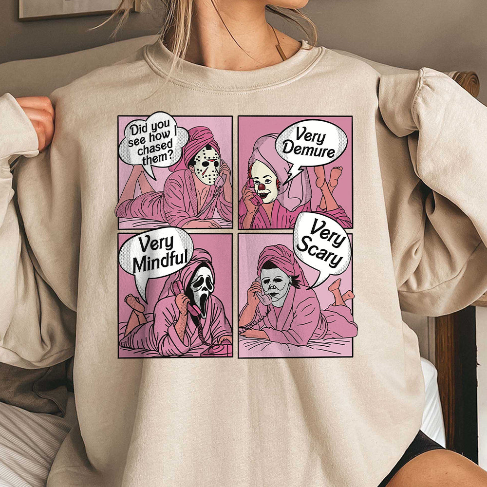 Did You See How I Chased Them T-shirt, Very Demure Very Mindful Very Scary Shirt, Spooky Halloween Shirt, Scary Skeleton Shirt, Horror Shirt BBB