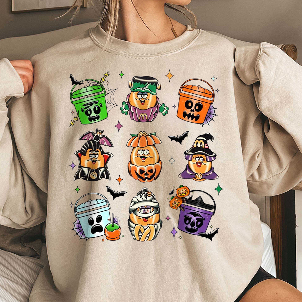 Spooky Nuggets Meal Bucket Shirt, Halloween Chicken Nuggets, Funny Halloween T-Shirt, Trendy Halloween, Spooky Season DDD