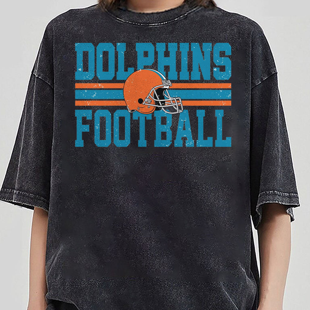 Miami Football Sweatshirt, Dolphins Game Day Crewneck, Miami Dolphins Fan Apparel, Football Season Sweater, Dolphins Fan Gear EEE TDCAO