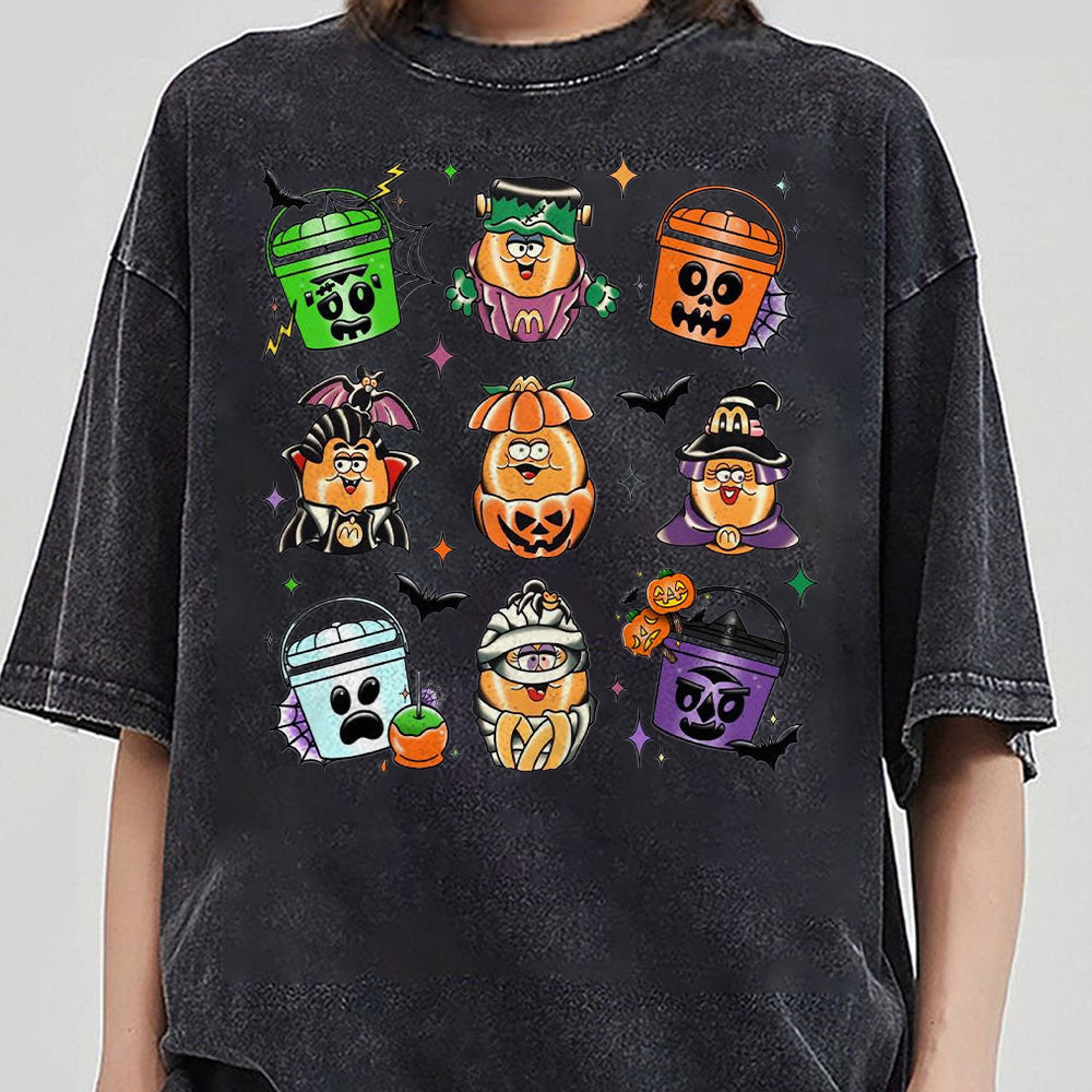Spooky Nuggets Meal Bucket Shirt, Halloween Chicken Nuggets, Funny Halloween T-Shirt, Trendy Halloween, Spooky Season DDD