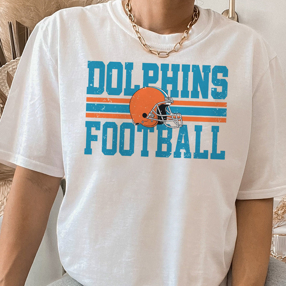 Miami Football Sweatshirt, Dolphins Game Day Crewneck, Miami Dolphins Fan Apparel, Football Season Sweater, Dolphins Fan Gear EEE TDCAO
