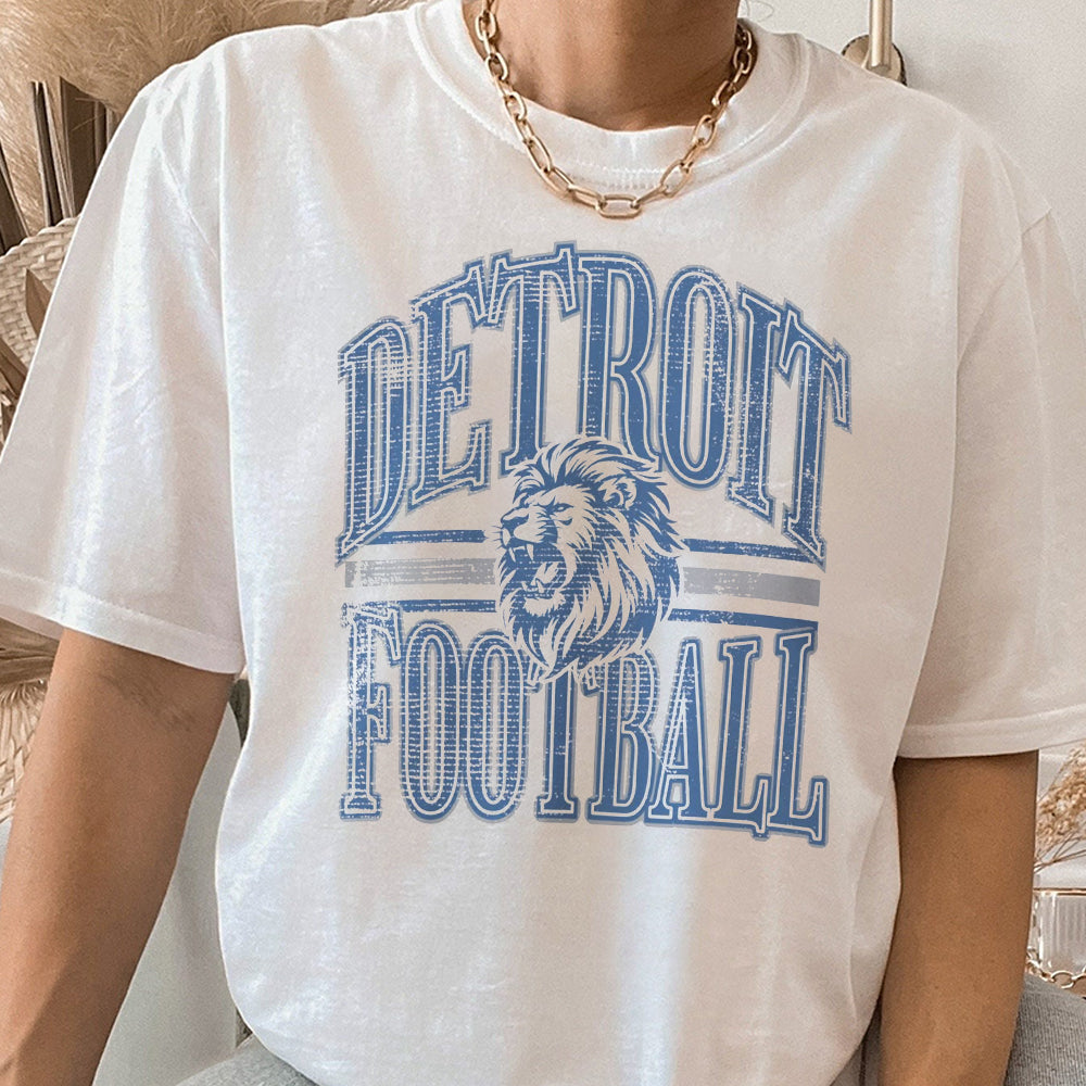 Vintage Detroit Football Sweatshirt, Distressed Detroit Football, Detroit Sweatshirt, Detroit Fan Gift, Detroit Crewneck 1 KKK