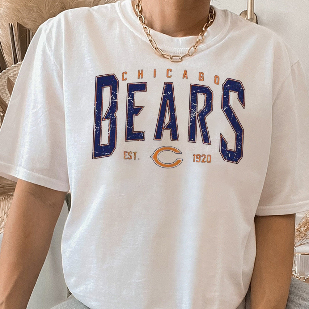 Vintage Chicago Bears shirt, Bears sweatshirt, Chicago Football Fan shirt, Bears tee, Bears t-shirt, Game Day apparel CCC