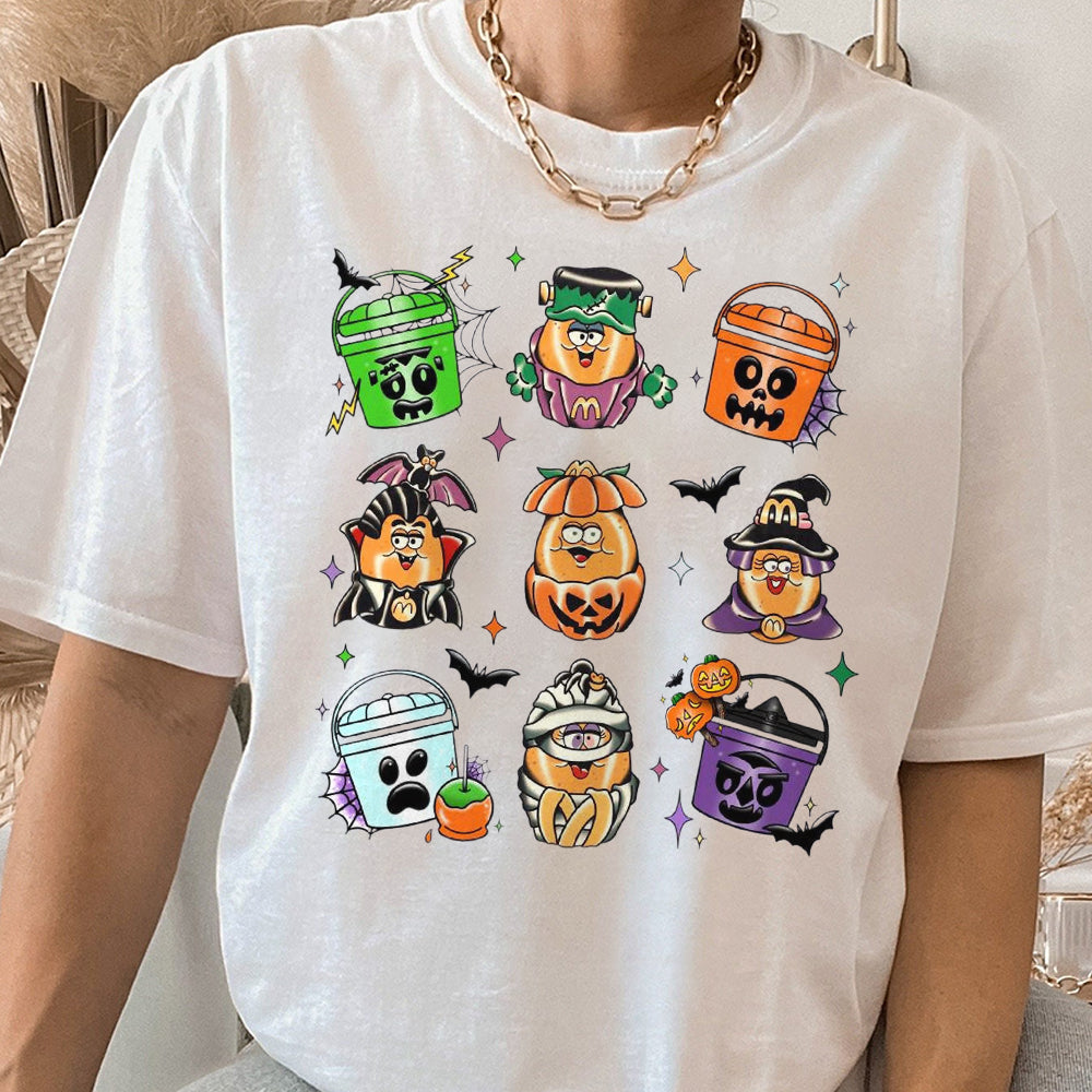 Spooky Nuggets Meal Bucket Shirt, Halloween Chicken Nuggets, Funny Halloween T-Shirt, Trendy Halloween, Spooky Season DDD