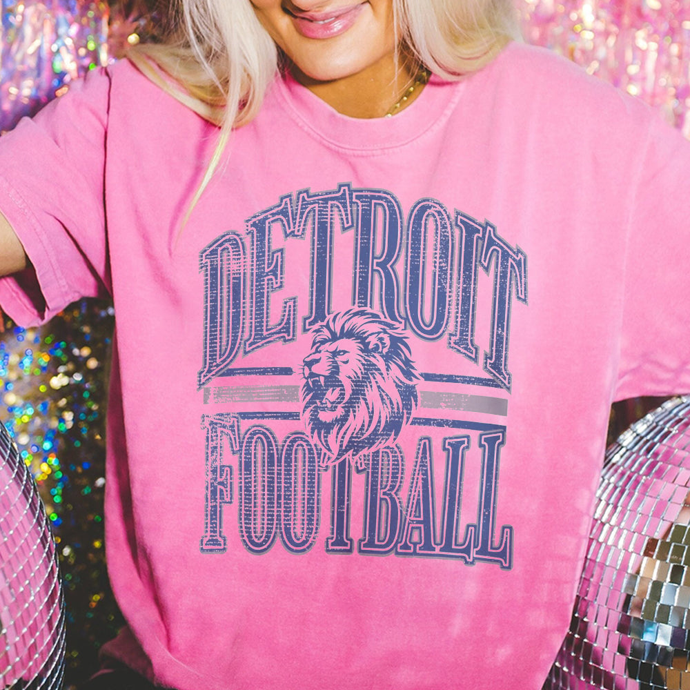 Vintage Detroit Football Sweatshirt, Distressed Detroit Football, Detroit Sweatshirt, Detroit Fan Gift, Detroit Crewneck 1 KKK