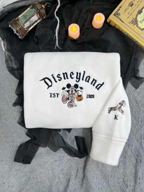 Mickey And Minnie ver Halloween ? Embroidery Sweatshirt EMHA0609