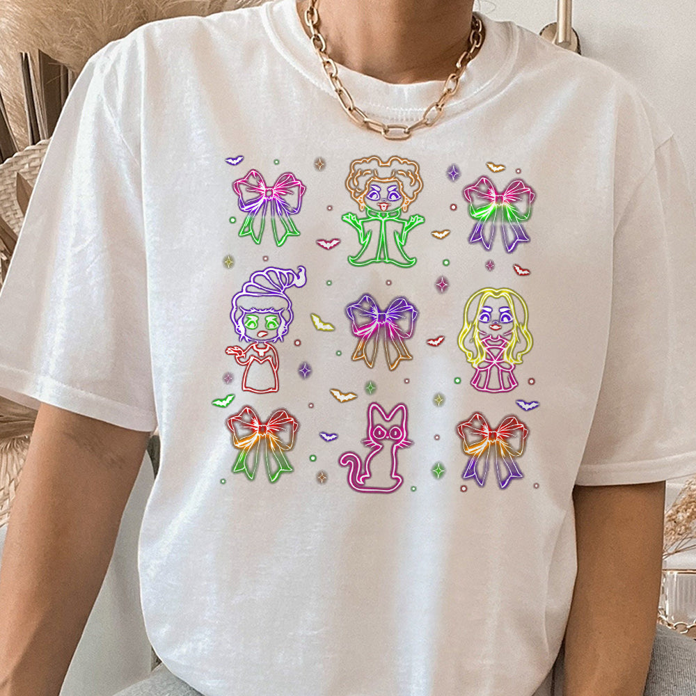 Retro Witches Movie Shirt, Thug Life Bad Witches Shirt, Retro Halloween Character Shirt, Halloween  Shirt, Coquette Halloween Neon Shirt JJJ