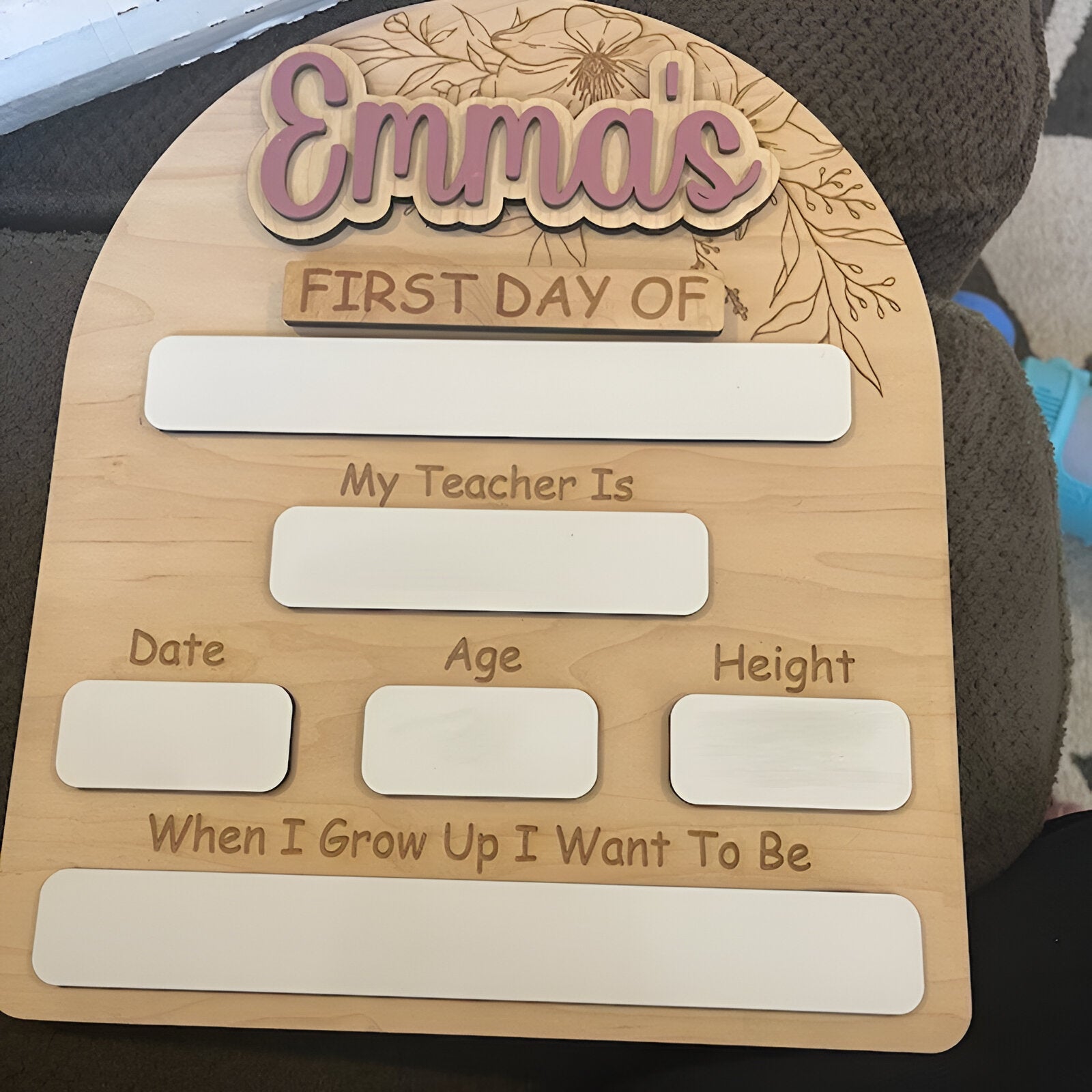 Personalized Interchangeable Back to School Sign scsign1