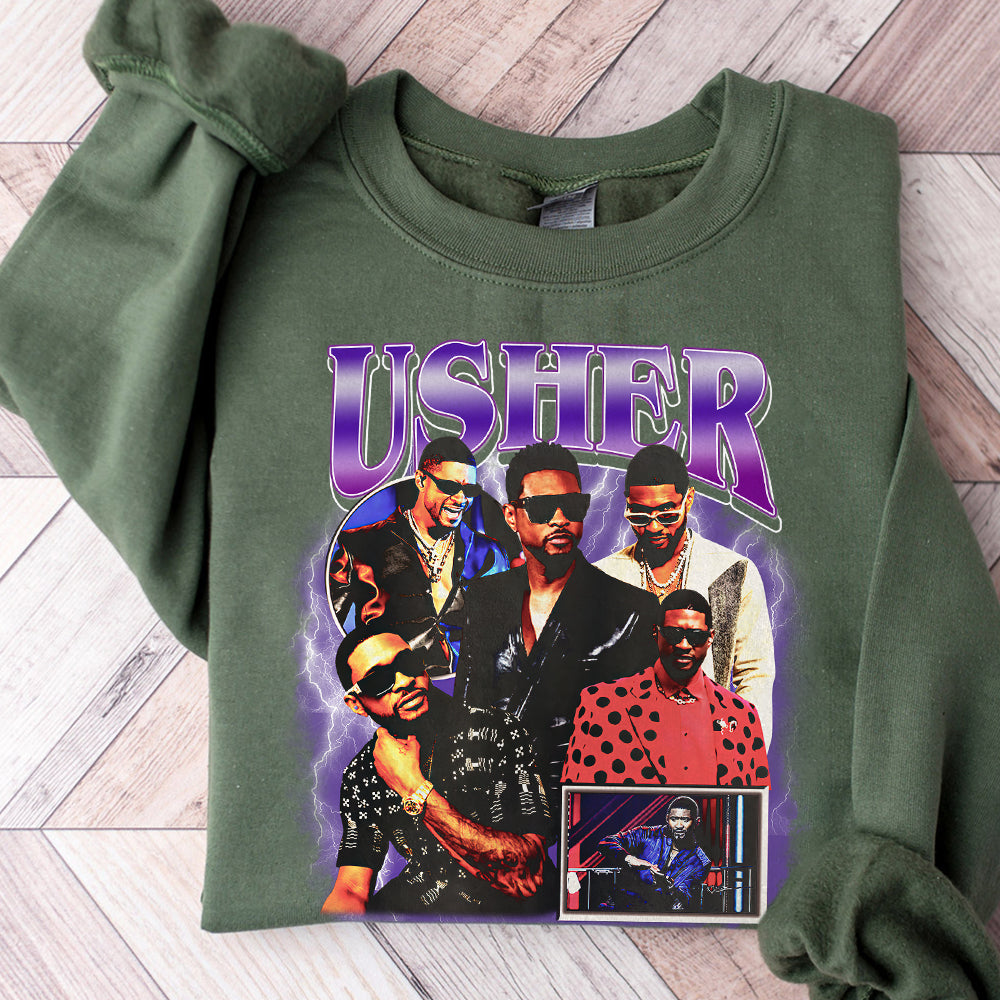 Usher 2024 Tour T Shirt, Usher World Tour Shirt, Usher Past Present Future World Tour Shirt, Usher Fan Merch, Usher Concert Usher Gift TMN