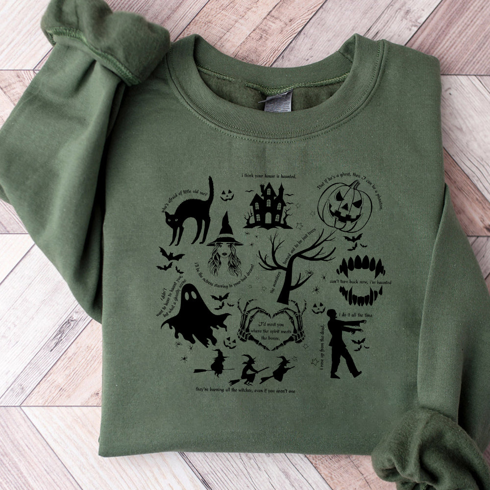 Spooky Swiftie Halloween s T-Png  Halloween Symbols & Lyrics  Fall Season, Pumpkin Halloween, Halloween Lyrics SweatPng PNG0810 09 NPN