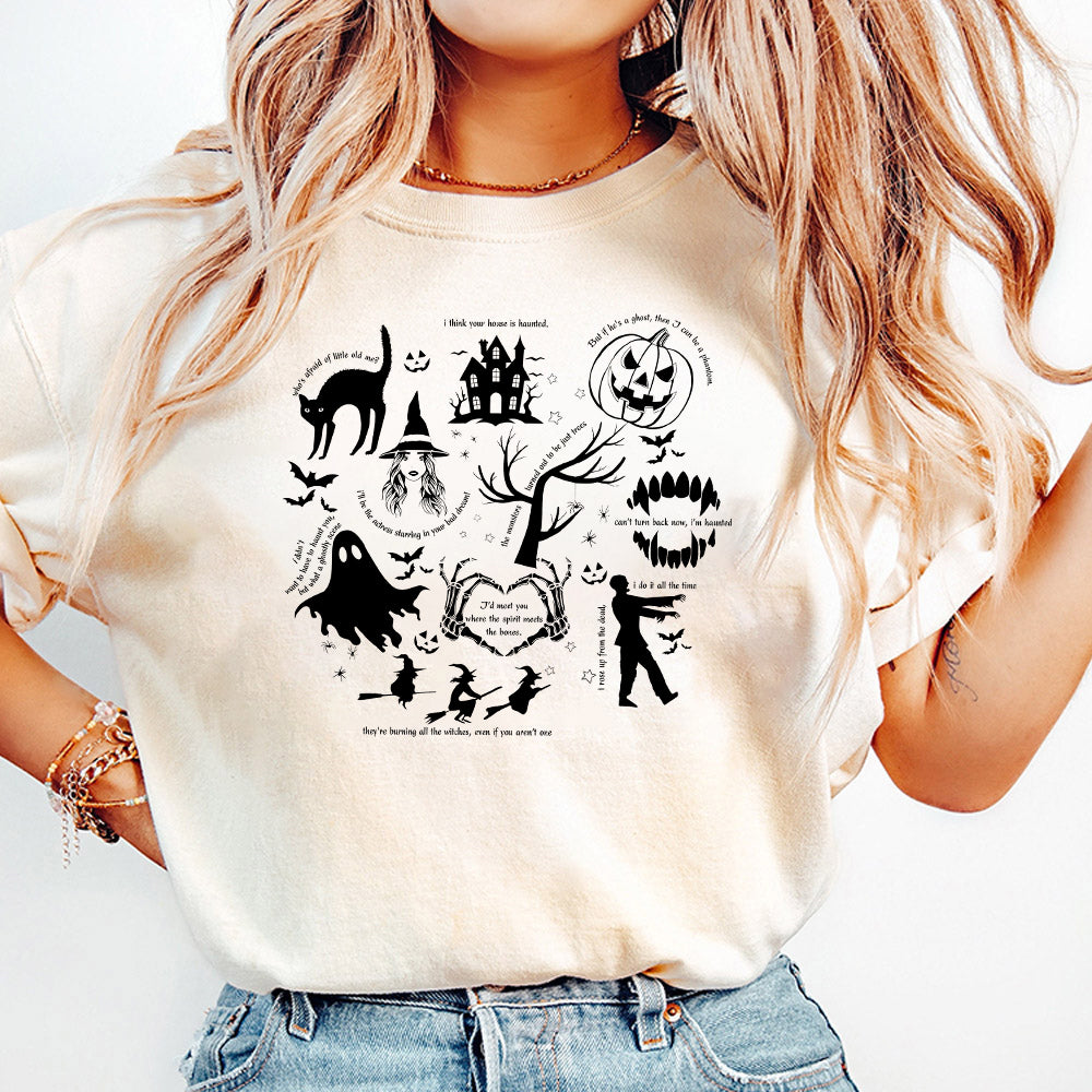 Spooky Swiftie Halloween s T-Png  Halloween Symbols & Lyrics  Fall Season, Pumpkin Halloween, Halloween Lyrics SweatPng PNG0810 09 NPN