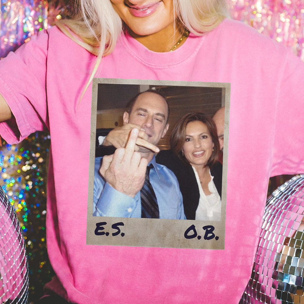 Retro Elliot Stabler And Olivia Benson Shirt, Elliot And Olivia Shirt, Law And Order SVU Tee, 90s Graphic Tee, 90s Movie Shirt, Gift For Fan 2 FFF