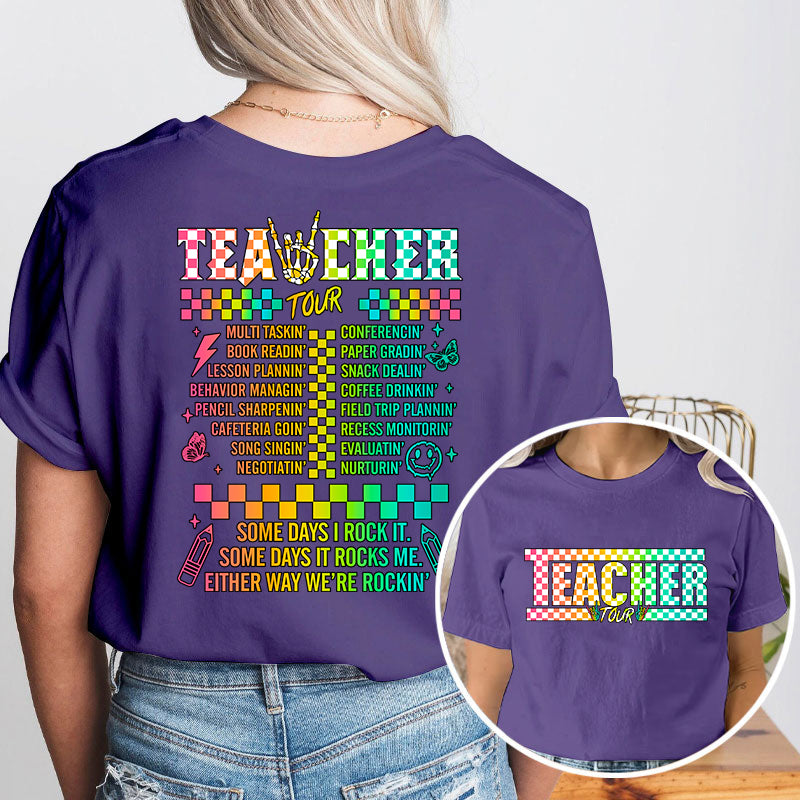 Teacher Tour Teacher Two Sided T-Shirt 2MAT88