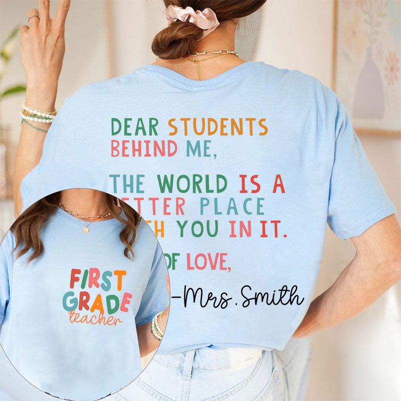 Do What Make You Happy Teacher Two Sided Sweatshirt 2MAT68