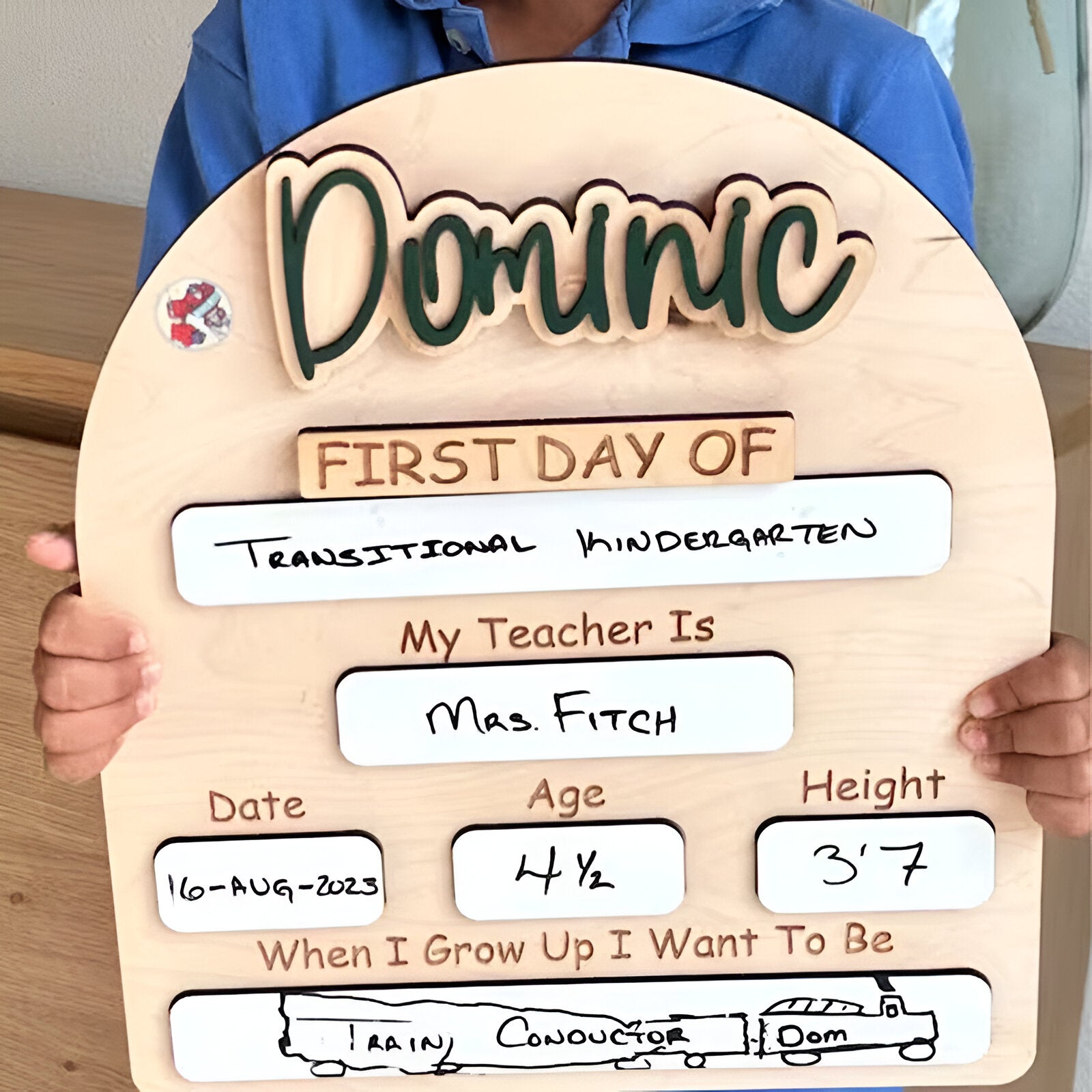 Personalized Interchangeable Back to School Sign scsign1