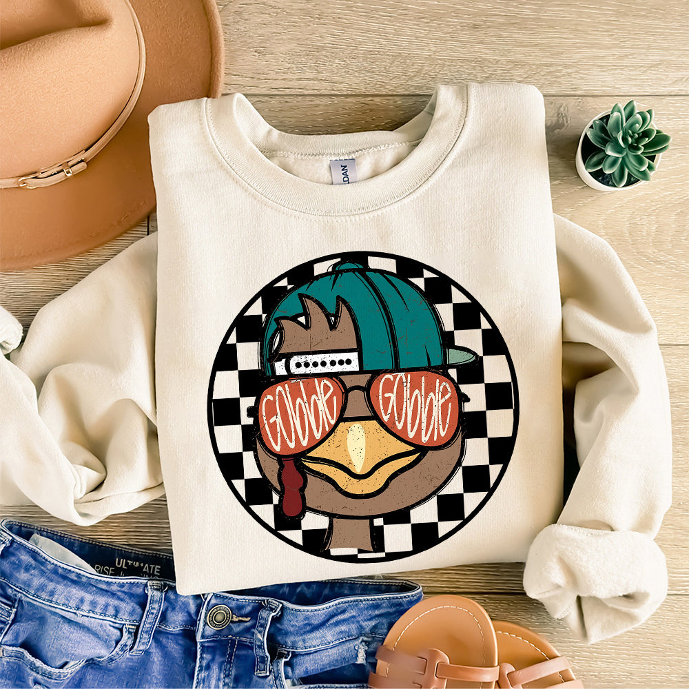 Personalized Gobble gobble Boy Girl Turkey PNG, Turkey Sublimation, Coquette Bow, Boys Girls Thanksgiving Shirt Design, Trendy Thanksgiving S262 xanh 111124