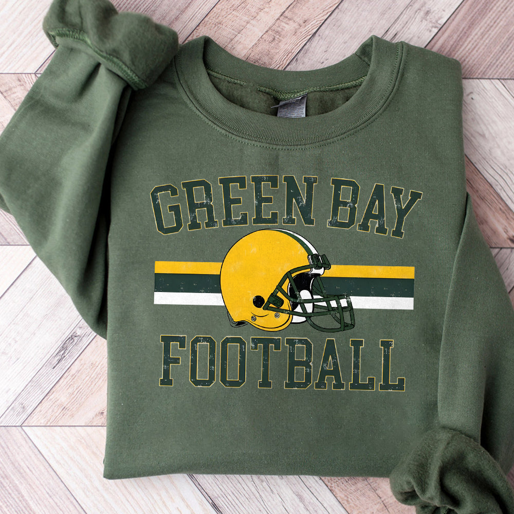 Green Bay Football Shirt  Retro Distressed Game Day Tee  Green Bay Fan Unisex Tailgate Comfort Colorsr T-Shirt SP2809 12