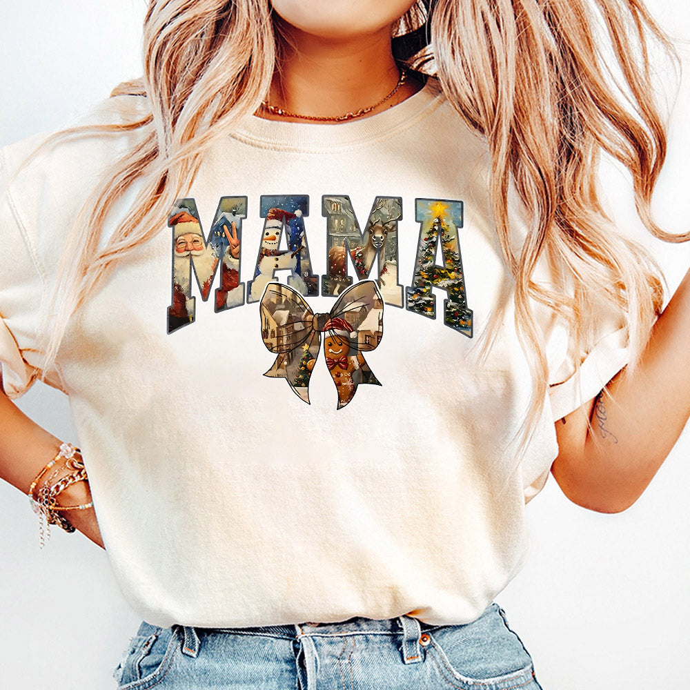 Retro Mama Claus Png, Coquette Christmas Mama PNG, Vintage Christmas PNG, Santa Claus png, Christmas Varsity, Merry Christmas png S158