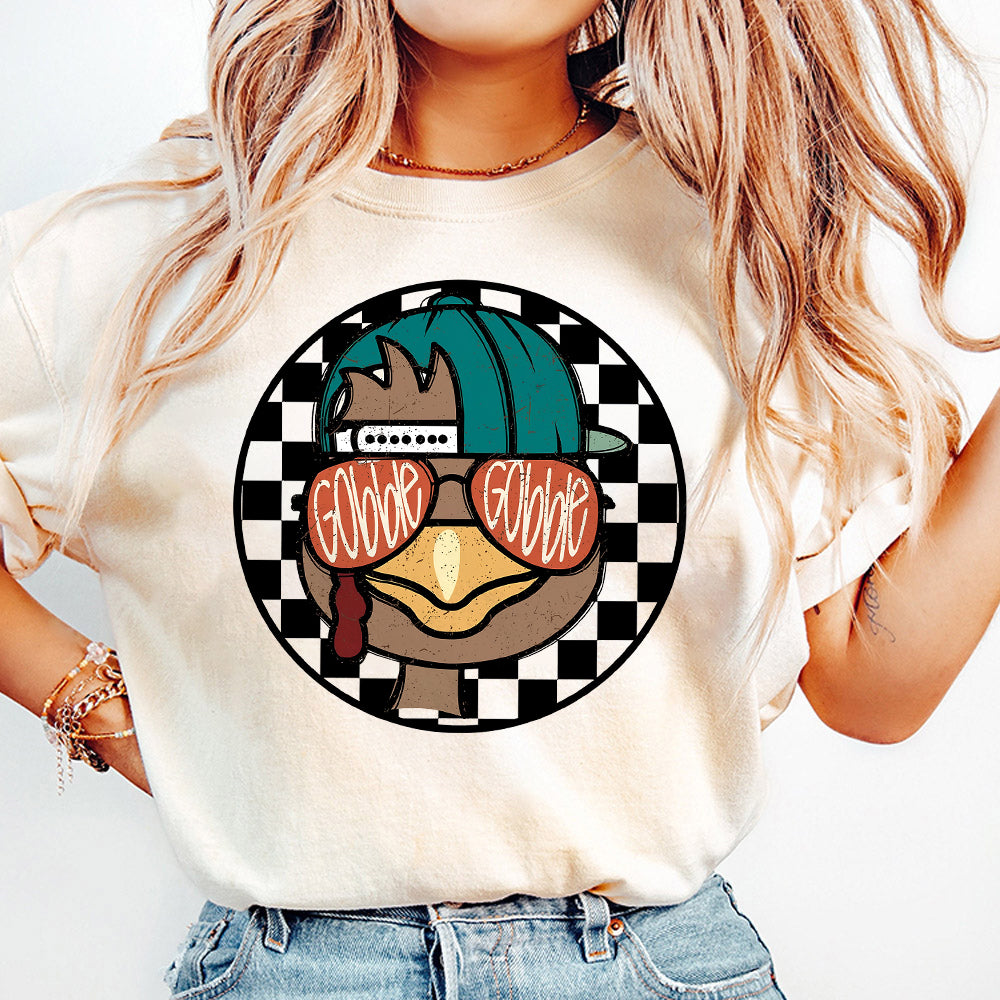 Personalized Gobble gobble Boy Girl Turkey PNG, Turkey Sublimation, Coquette Bow, Boys Girls Thanksgiving Shirt Design, Trendy Thanksgiving S262 xanh 111124