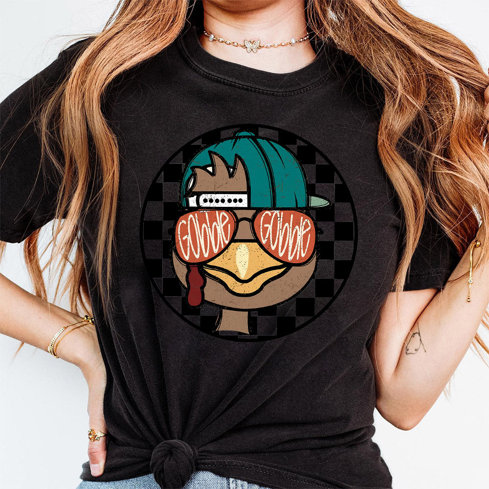 Personalized Gobble gobble Boy Girl Turkey PNG, Turkey Sublimation, Coquette Bow, Boys Girls Thanksgiving Shirt Design, Trendy Thanksgiving S262 xanh 111124