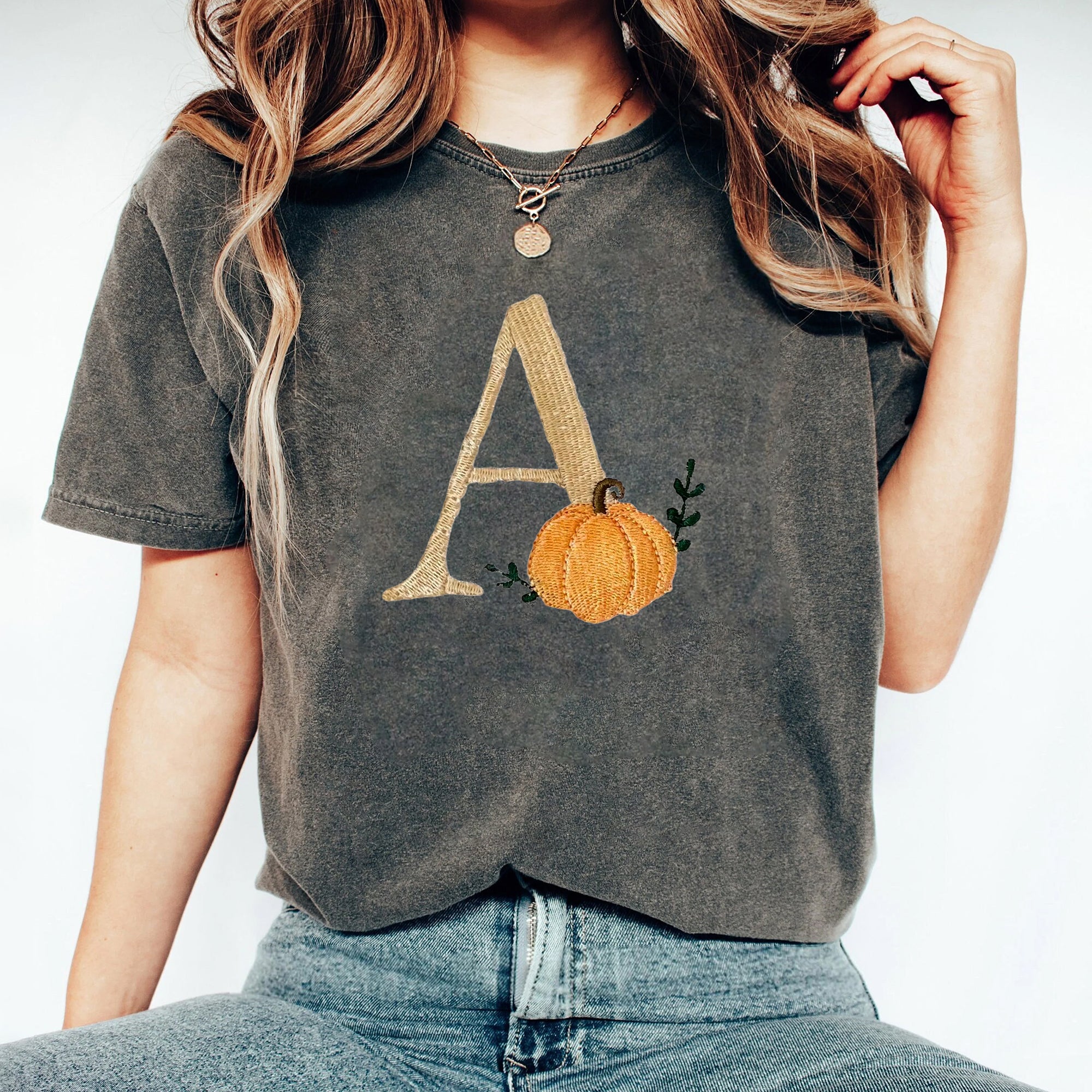 Pumpkin Fall Monogrammed Oversized Halloween Boo Kids Toddler Baby Sweater FB2708