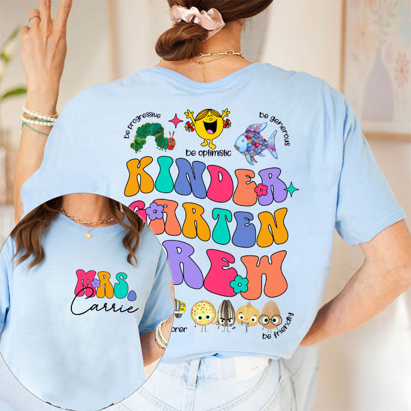 Personalized Learn These Qualities From Your Children's Book Friends Teacher Two Sided T-Shirt 2MAT88