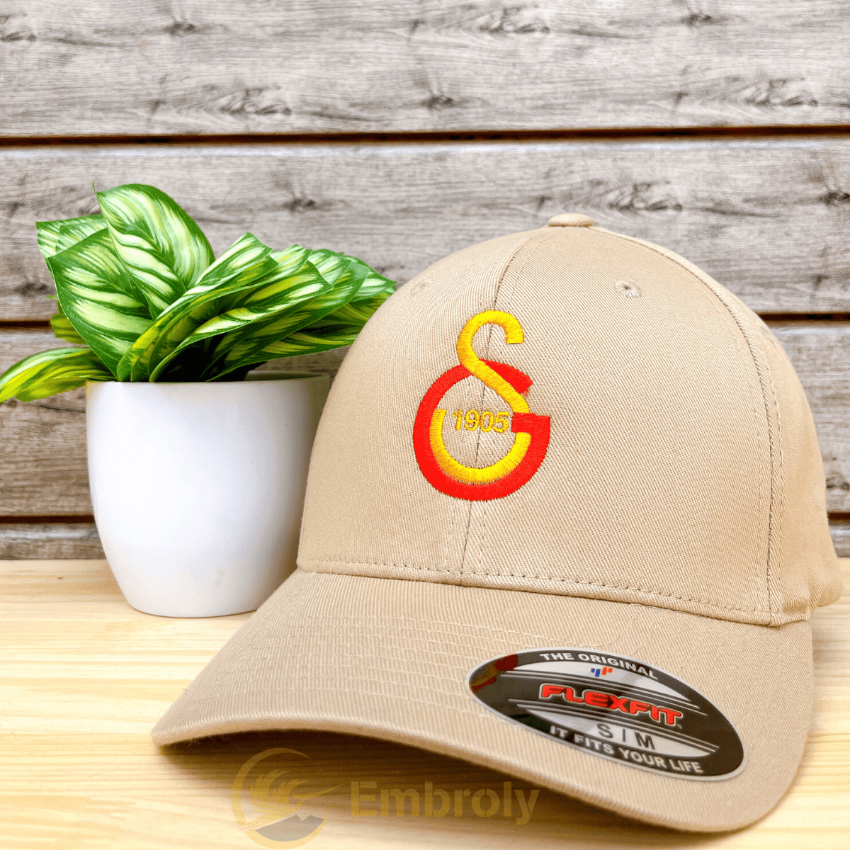 Custom Embroidered Logo Design Cap, Personalized Cap With Name Under Logo Or On Side EM1